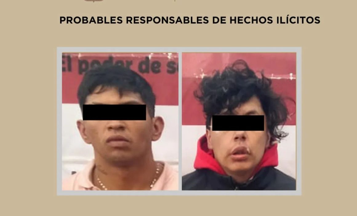 En Toluca, denuncia ciudadana y rápida acción policial logran la detención de dos asaltantes