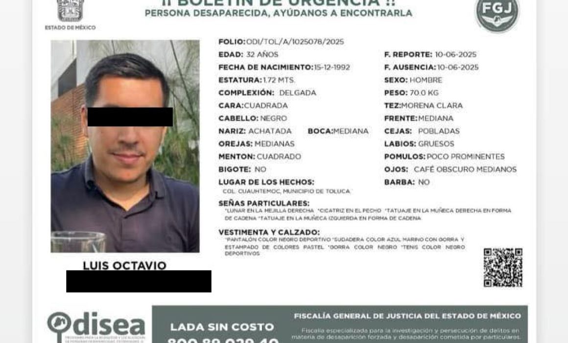 Encuentran muerto al árbitro de fútbol Luis Octavio N. tras desaparición en Edomex