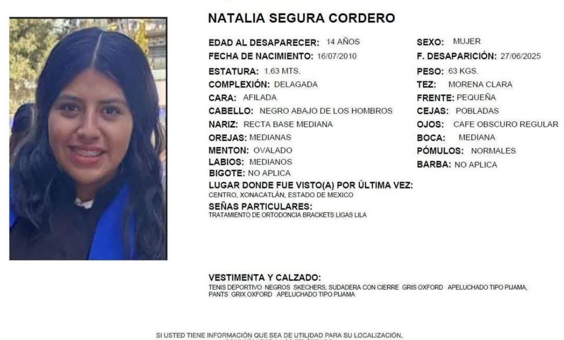 Encuentran sin vida a Natalia, menor desaparecida en Xonacatlán; comunidad exige justicia