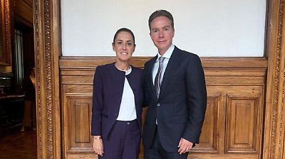 Encuentro inusual en Palacio Nacional: Sheinbaum y Manuel Velasco dialogan en medio de tensiones políticas