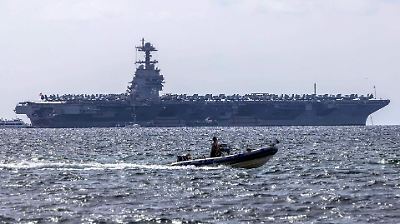 Estados Unidos refuerza su presencia en el Caribe con el portaaviones USS Gerald Ford ante tensión con Venezuela