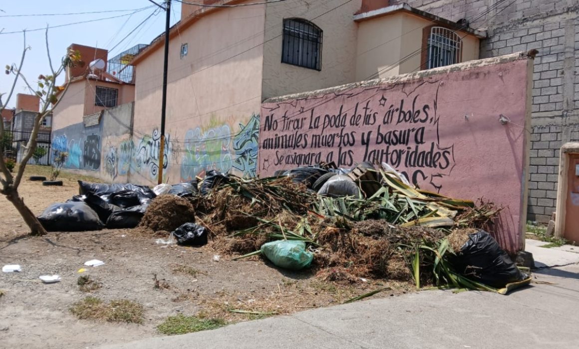 Exigen vecinos de Ixtapaluca atender reportes de basura abandonada