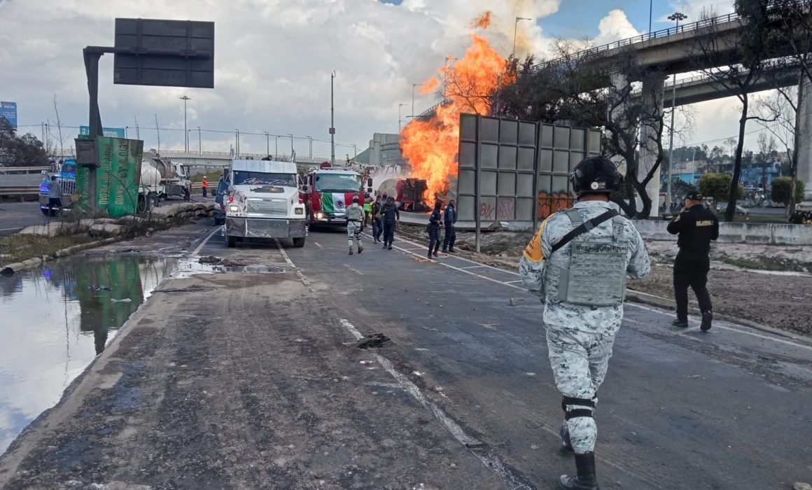 Explosión por volcadura de pipa en Valle de Chalco deja 57 heridos y provoca caos en el transporte