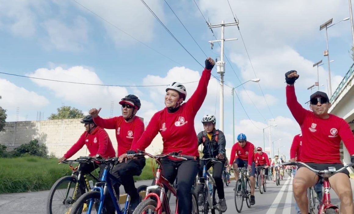 Familias y deportistas fortalecen convivencia y movilidad sustentable en Mexivía Recreativa Valle de Toluca