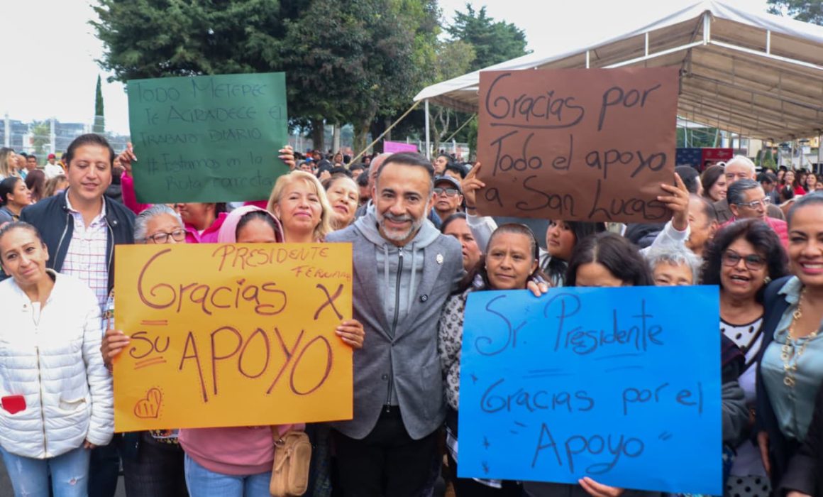 Fernando Flores promete fortalecer obras y programas sociales en Metepec a pesar de recortes presupuestales