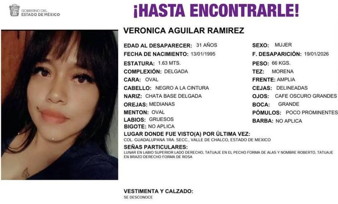 Fiscalía del Estado de México rastrea a Verónica Aguilar y sus cuatro hijos sin descartar hipótesis