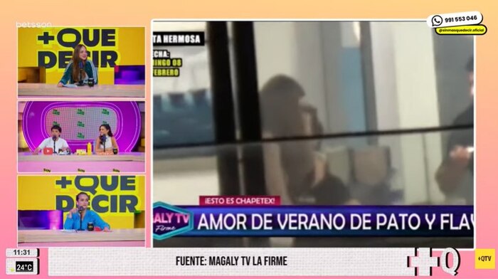 Flavia López niega haber tenido un beso con Patricio Parodi en respuesta a imágenes de 'Magaly TV La Firme'