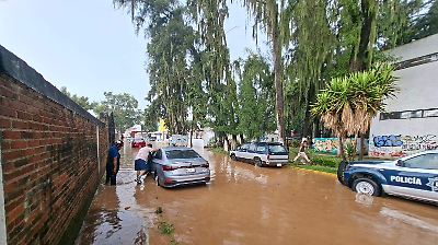 Fuertes lluvias en Tenancingo provocan inundaciones y daños materiales en instituciones y carreteras