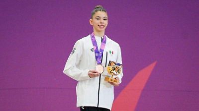 Gimnasia rítmica mexicana: Bronce de Marijose Delgado y éxito de Ana Luisa Abraham en los Juegos Panamericanos Júnior 2025