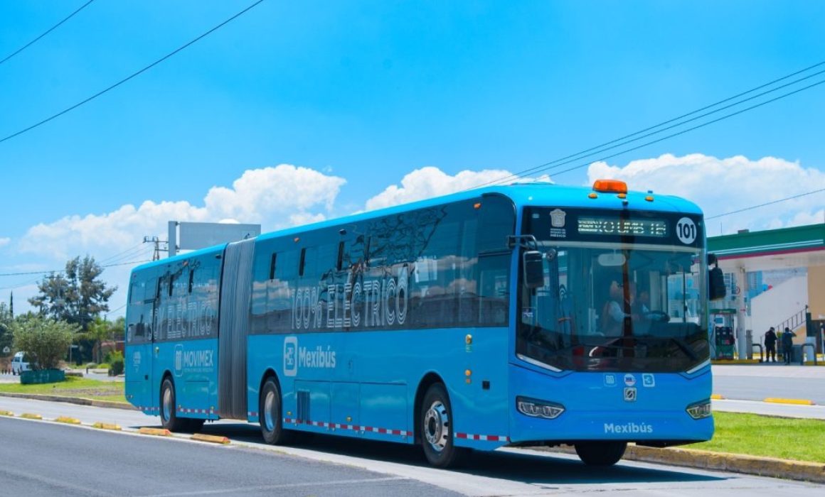 Gobierno del Edomex refuerza Mexibús con 10 modernos autobuses eléctricos para una movilidad más sustentable