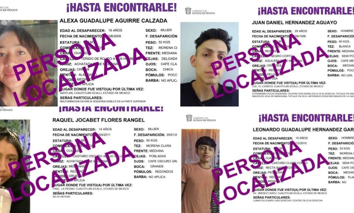 Gobierno municipal de Cuautitlán Izcalli localiza y devuelve a cinco personas con fichas de búsqueda activas