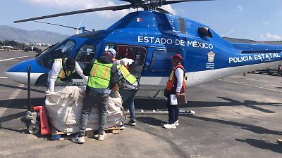 Grupo Relámpagos del Edomex moviliza 12 vuelos con ayuda humanitaria a comunidades afectadas por inundaciones en Hidalgo