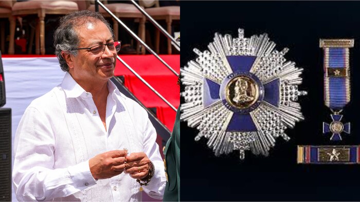 Gustavo Petro condecora con la Cruz de Boyacá a coronel vinculado a presunto complot contra su gobierno