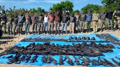 Histórico operativo en Aguascalientes: 16 imputados por campamento del CJNG en Rincón de Romos