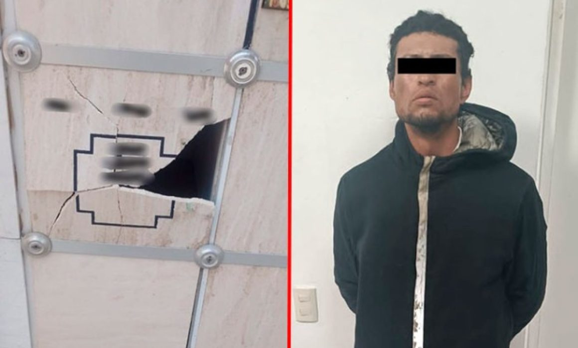 Hombre es arrestado en Ecatepec por profanar urnas en parroquia de Nuestra Señora de Guadalupe