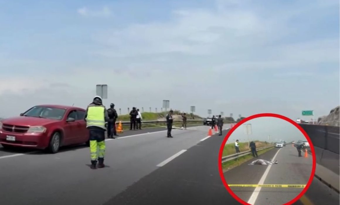 Hombre muere atropellado en la autopista Lerma-Valle de Bravo; conductor huye y es buscado por las autoridades