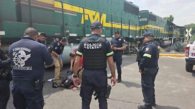 Hombre resulta gravemente herido al ser arrollado por tren en la unidad habitacional El Rosario