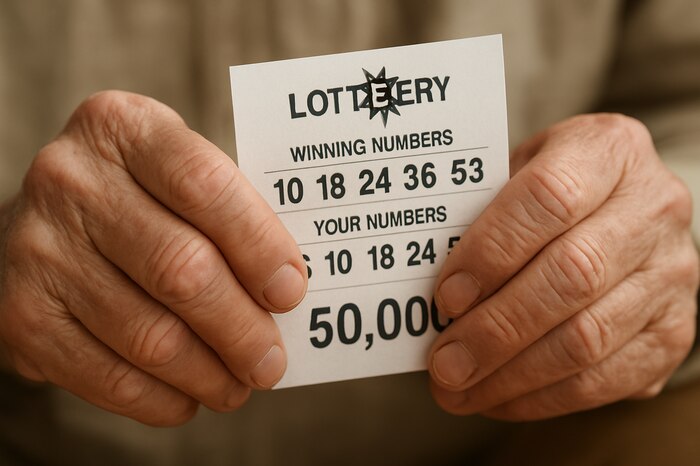 Hombre usa las edades de sus nietos para ganar USD 50,000 en la lotería y dice 'Solo quería probar suerte'