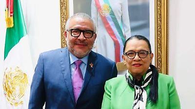 Horacio Duarte y Rosa Icela Rodríguez refuerzan alianzas para el desarrollo del Estado de México
