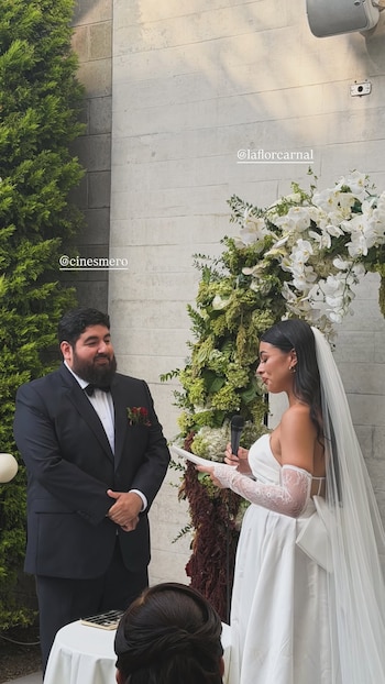 Hugo Lezama, 'Cinesmero', contrae matrimonio con Romina Delgado en una boda civil íntima en febrero