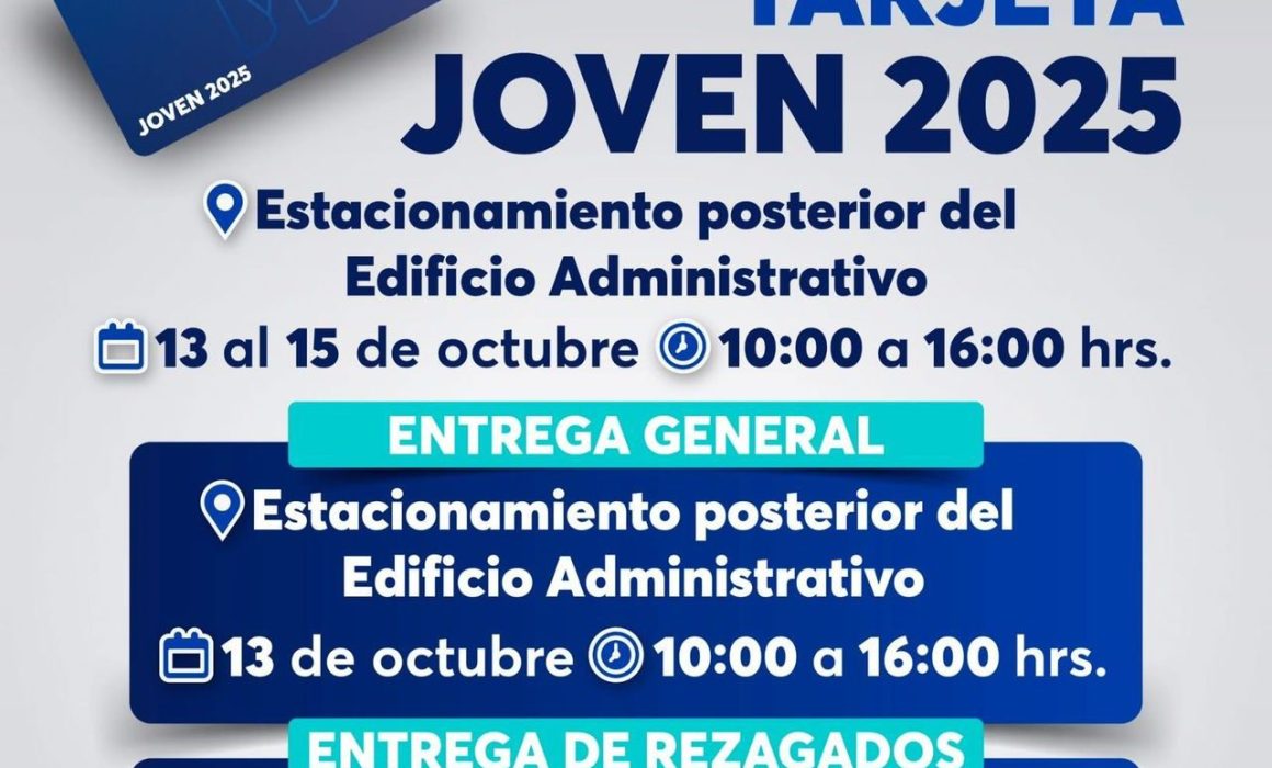 Huixquilucan continúa entregando la Tarjeta Joven 2025 para impulsar a la juventud local