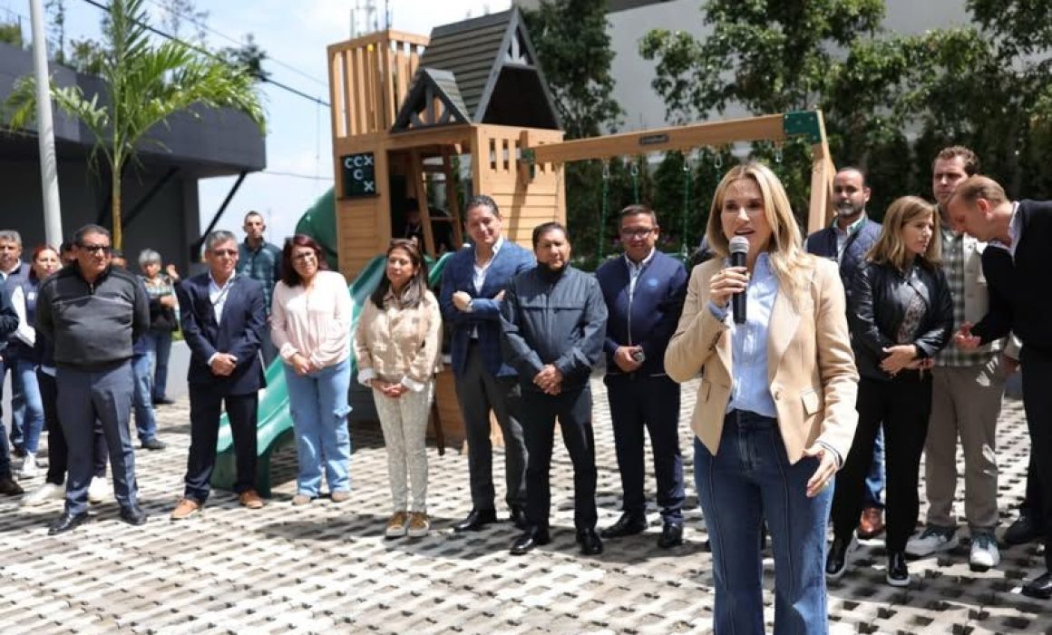 Huixquilucan inaugura un nuevo parque recreativo en la colonia El Olivo para fortalecer la convivencia familiar