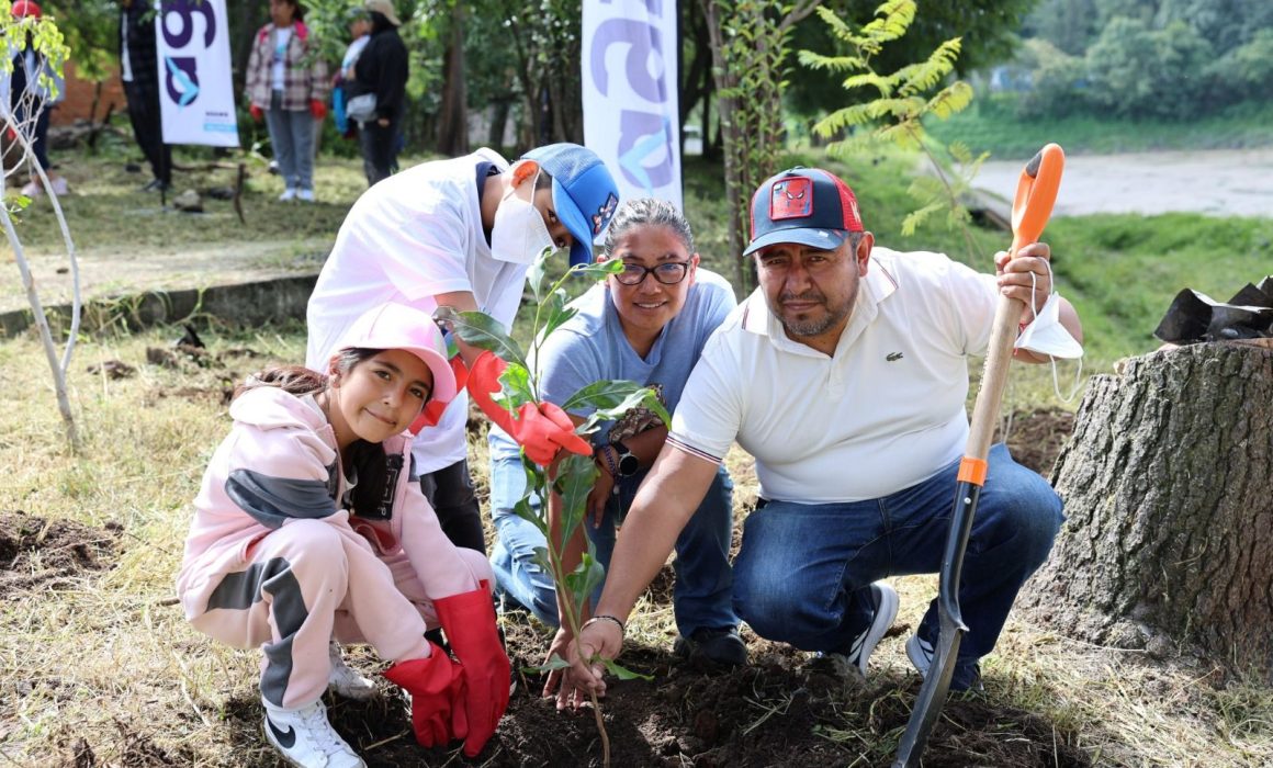 Huixquilucan refuerza sus esfuerzos ecológicos con reforestación en la presa El Capulín