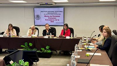 INE recibe a observadores de la OEA antes de elecciones judiciales históricas