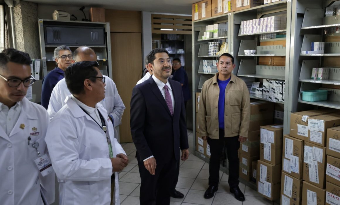 ISSSTE supervisa clínicas en Edomex y refuerza el abastecimiento de insumos médicos