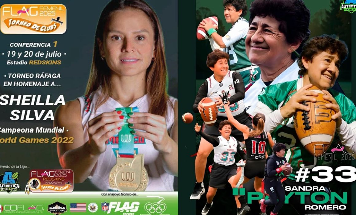 Imperdible: Arranca el Torneo Flag Femenil Redskins Naucalpan con destacados equipos y homenaje a iconos del deporte