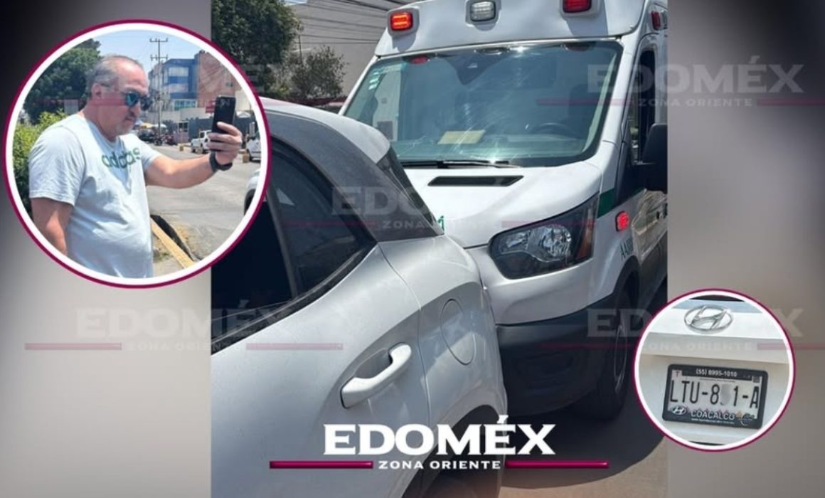 Impide el paso de una ambulancia y arriesga la vida de un paciente en Coacalco