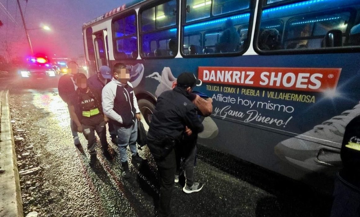 Implementan en Toluca operativo para reforzar la seguridad en transporte público