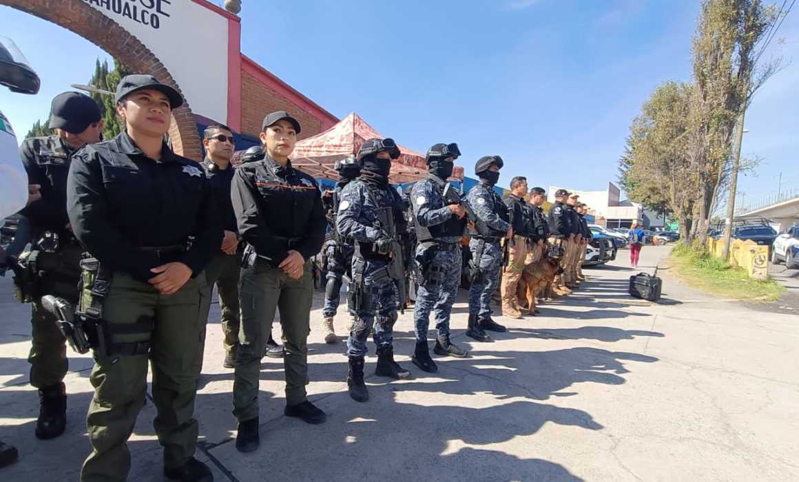 Implementan operativo integral en Metepec por Día de Muertos para garantizar la seguridad
