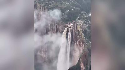Impresionantes lluvias llevan a la Cascada de Basaseachi a su máximo esplendor en Chihuahua (Video revelador)