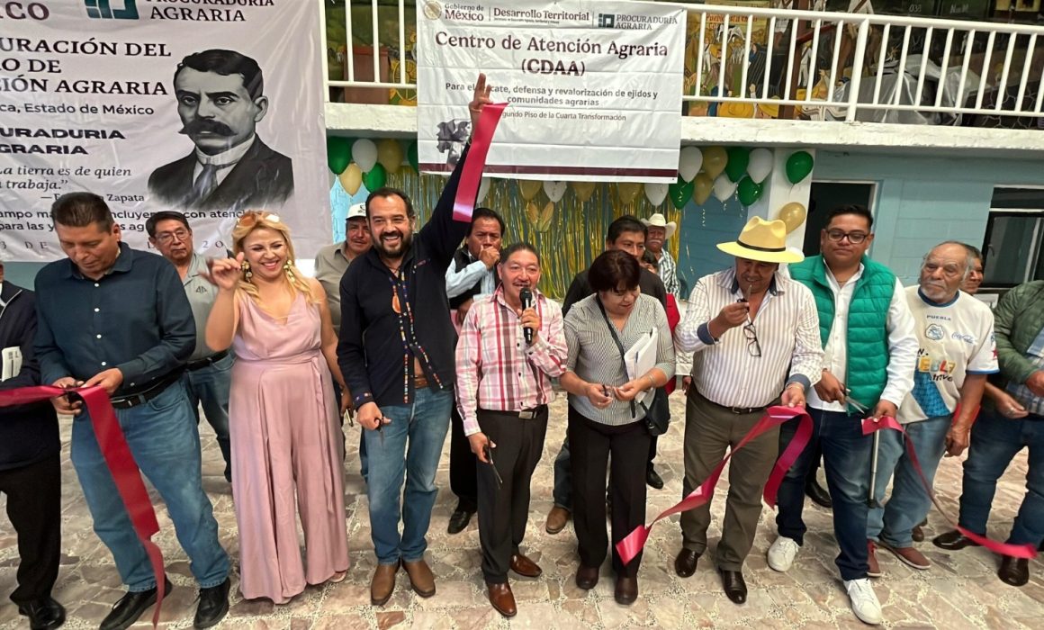 Inauguran en Huehuetoca un Centro Agrario que beneficiará a 4 mil ejidatarios