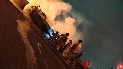 Incendio en autopista Ecatepec deja a una mujer lesionada y hospitalizada