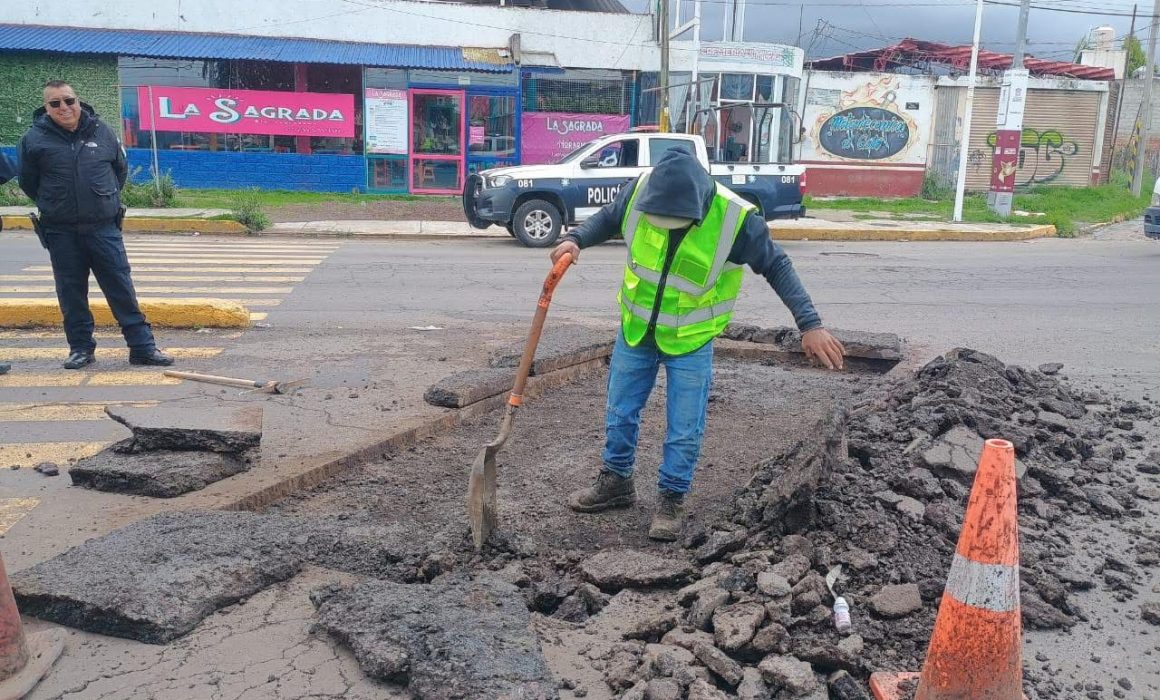 Inicia en Amecameca el Programa de Bacheo para Mejorar la Infraestructura Vial