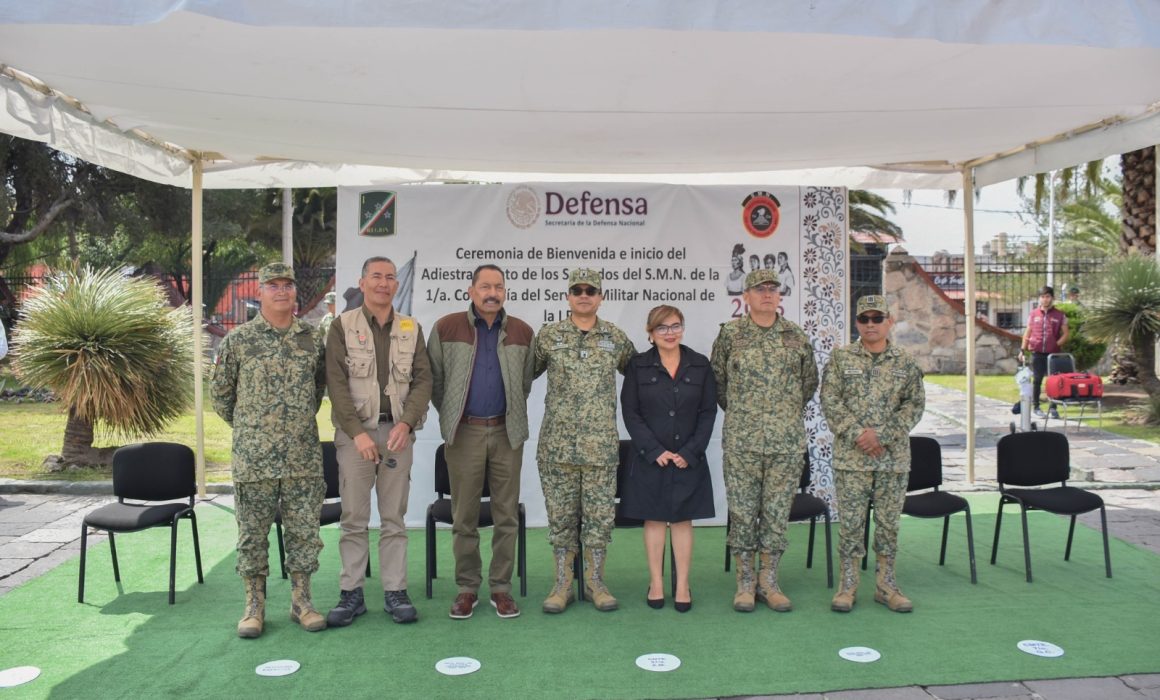 Inicia en Teotihuacán capacitación de 108 jóvenes en el Servicio Militar Nacional