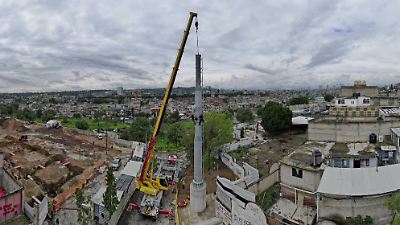 Inicia la instalación del poste 2A de la Línea III del Mexicable en Naucalpan, con nuevas proyecciones en movilidad