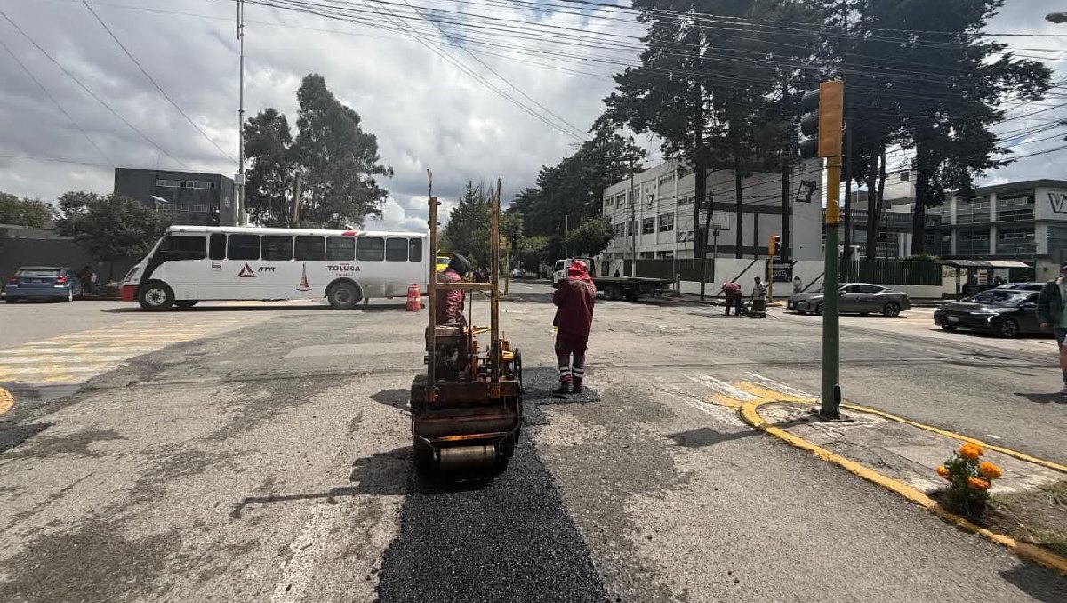 Inicia la segunda etapa de bacheo en Toluca con inversión de más de 221 millones de pesos