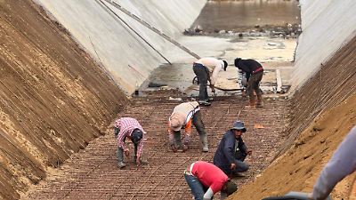 Inician trabajos de limpieza y revestimiento en el Dren Chimalhuacán 1 para prevenir inundaciones
