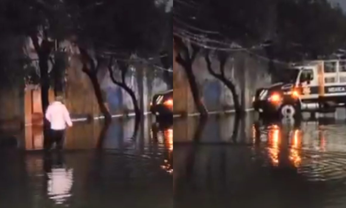 Inundaciones en Ecatepec por fuertes lluvias colapsan vialidades y generan caos