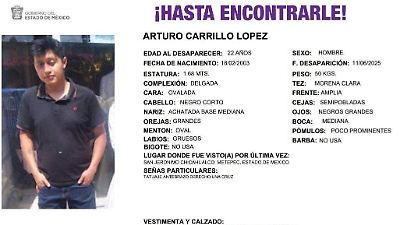 Joven de Metepec desaparece tras aceptar trabajo en Guadalajara con oferta fraudulenta