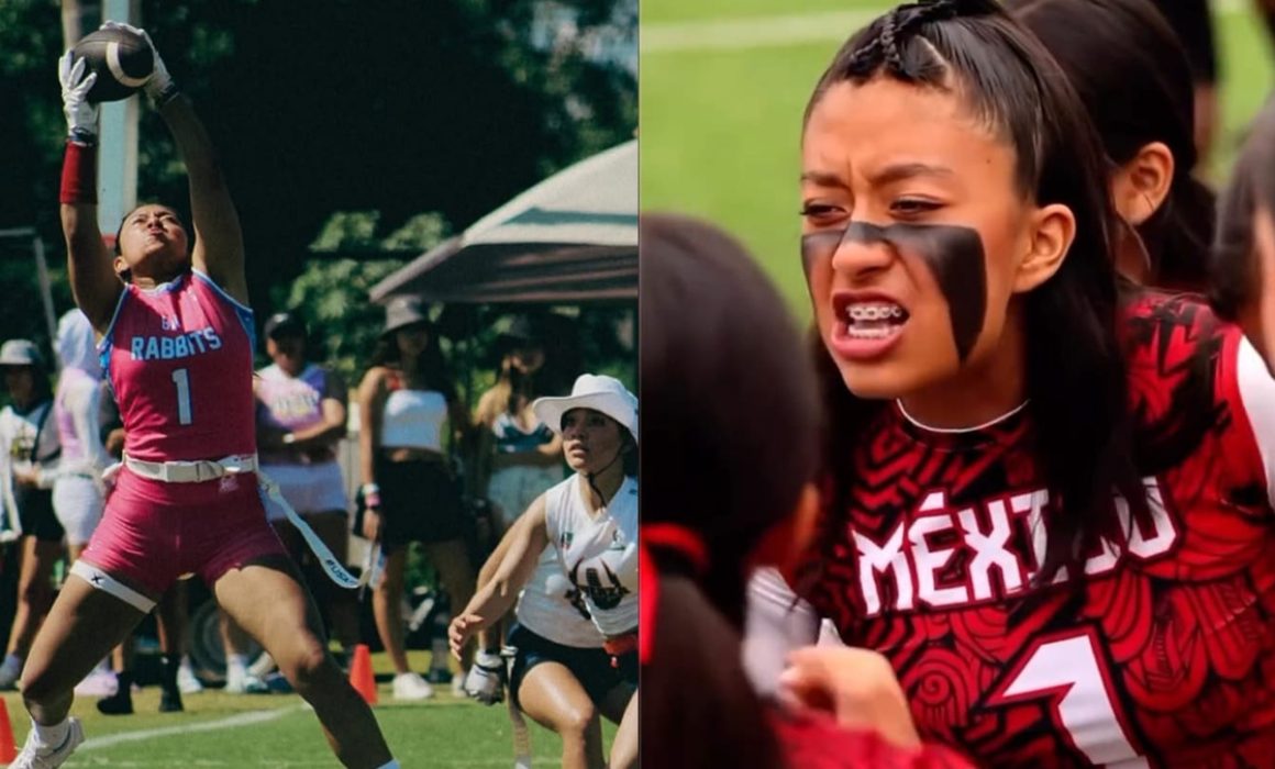 Joven mexiquense busca medalla en internacional de flag football en Los Ángeles