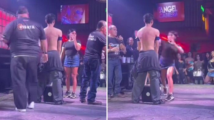 Joven queda inconsciente tras recibir cachetada durante concurso en antro de Veracruz