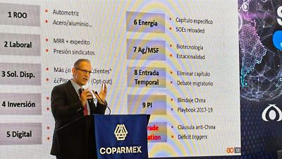 Keneth Smith advierte que la turbulencia comercial con EU persistirá durante la administración Trump