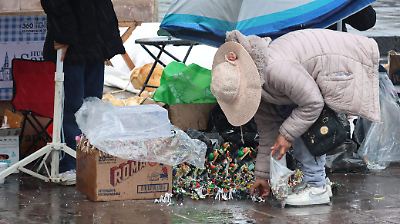 La lluvia arruina las ventas de mulitas en Toluca durante el Jueves de Corpus