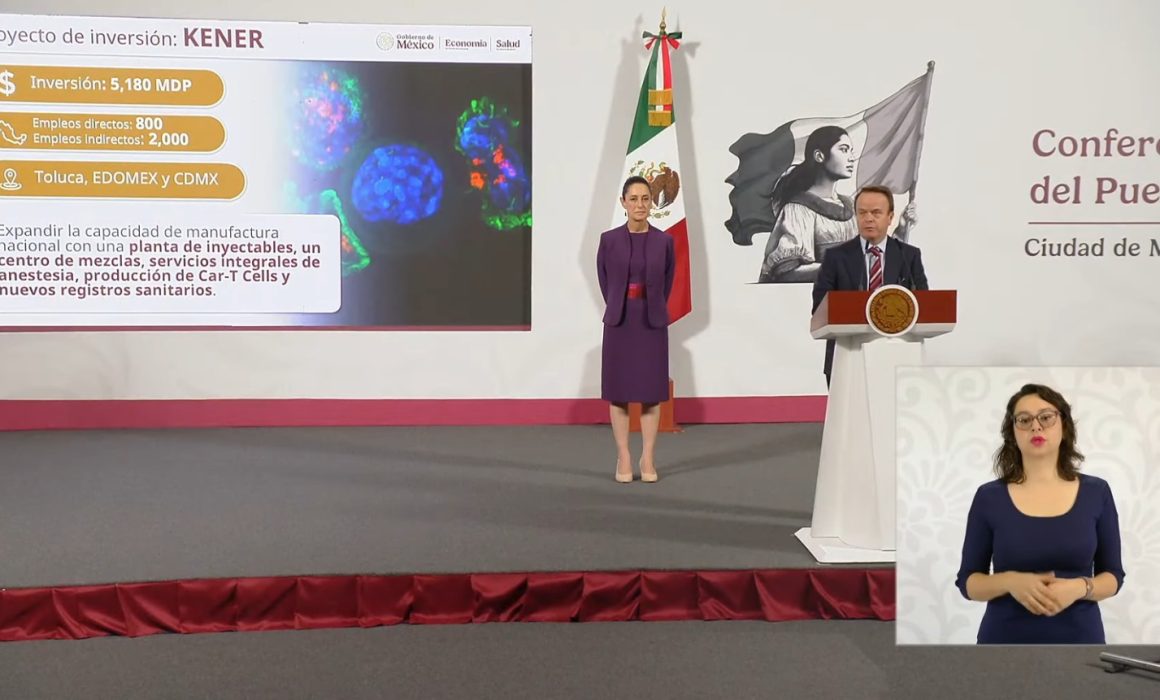 Laboratorios Kenerdio invertirá más de 5 mil millones de pesos en Toluca para fortalecer la producción farmacéutica nacional