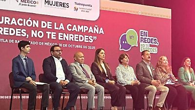 Lanzan campaña 'En Redes, no te Enredes' para prevenir la violencia digital entre jóvenes en México