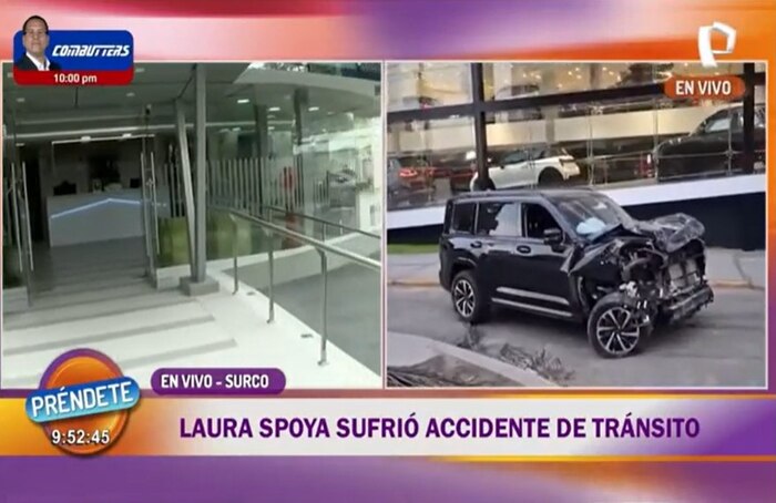 Laura Spoya hospitalizada tras accidente en Surco; su estado de salud es estable y continúa bajo observación